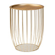 Modern European furniture - Gold Openwork Frame End Table - www.oroa.com