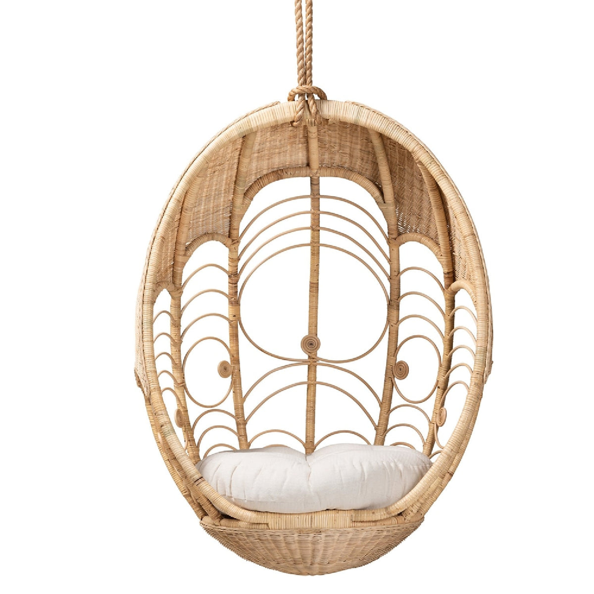 Modern European furniture - Woven Indoor Semi Outdooor Rattan Hanging Chair - www.oroa.com
