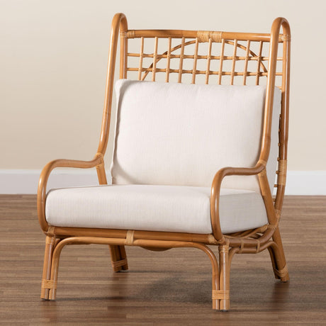 Modern European furniture - Lattice Rattan Accent Chair - www.oroa.com