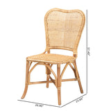 Contract furniture - Natural Rattan Dining Chair - www.oroatrade.com
