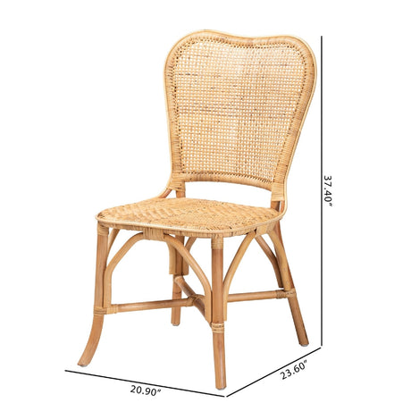 Contract furniture - Natural Rattan Dining Chair - www.oroatrade.com
