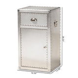 Modern European furniture - Silver Industrial Storage Cabinet - www.oroa.com