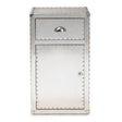 Modern European furniture - Silver Industrial Storage Cabinet - www.oroa.com