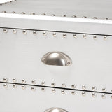 Modern European furniture - Silver 3 Drawer End Table - www.oroa.com