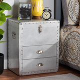 Modern European furniture - Silver Industrial Storage Cabinet - www.oroa.com
