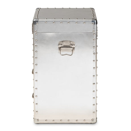 Modern European furniture - Silver Industrial Storage Cabinet - www.oroa.com