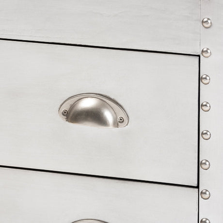 Modern European furniture - Silver Industrial Storage Cabinet - www.oroa.com