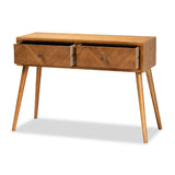 Modern European furniture - Wooden 2 Drawer Console Table - www.oroa.com
