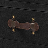 Modern European furniture - Black Canvas Trunk End Table - www.oroa.com