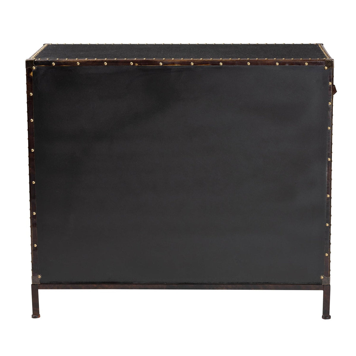 Modern European furniture - Vintage Black 4 Drawer Cabinet - www.oroa.com