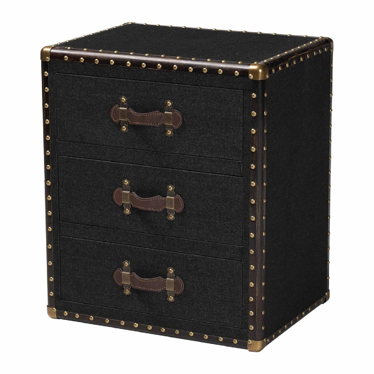 Modern European furniture - Vintage 3 Drawer End Table - www.oroa.com