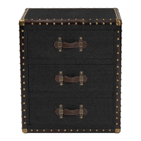 Modern European furniture - Vintage 3 Drawer End Table - www.oroa.com