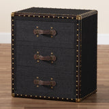 Modern European furniture - Vintage 3 Drawer End Table - www.oroa.com