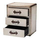 Modern European furniture - Vintage 3 Drawer End Table - www.oroa.com