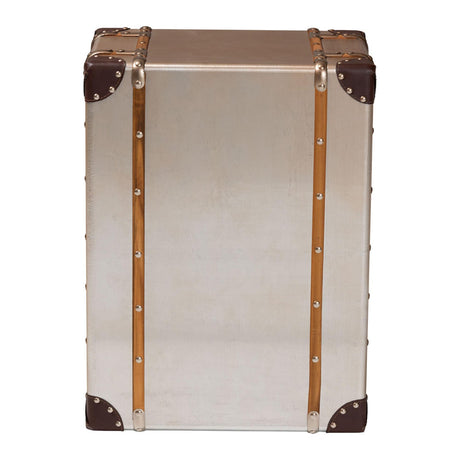 Modern European furniture - Vintage Bronze 3 Drawer Cabinet - www.oroa.com