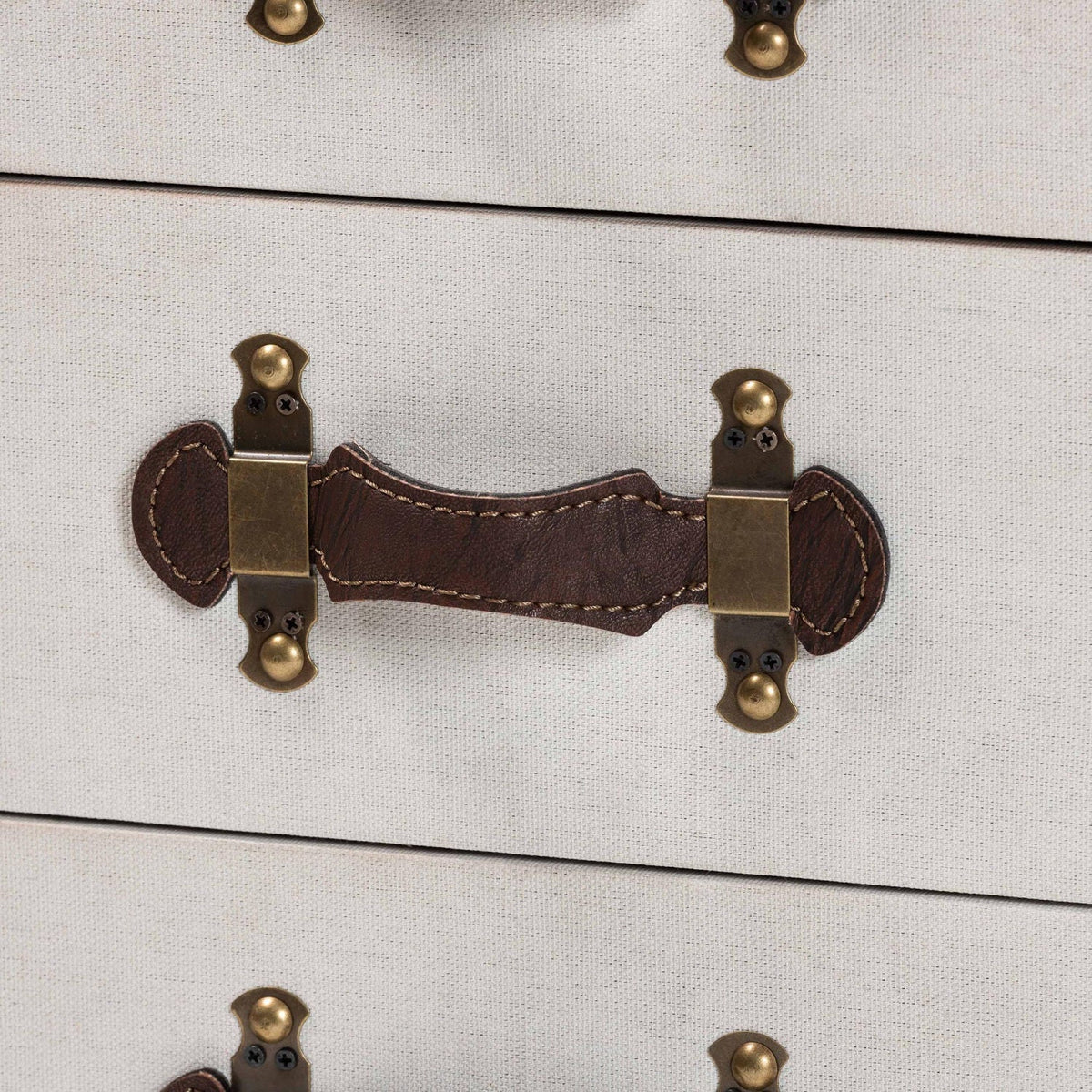 Modern European furniture - Vintage Metal 4 Drawer End Table - www.oroa.com