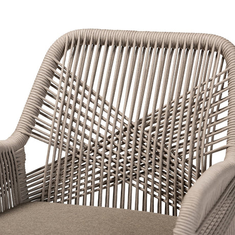 Modern European furniture - Gray Woven Rope Dining Chair - www.oroa.com