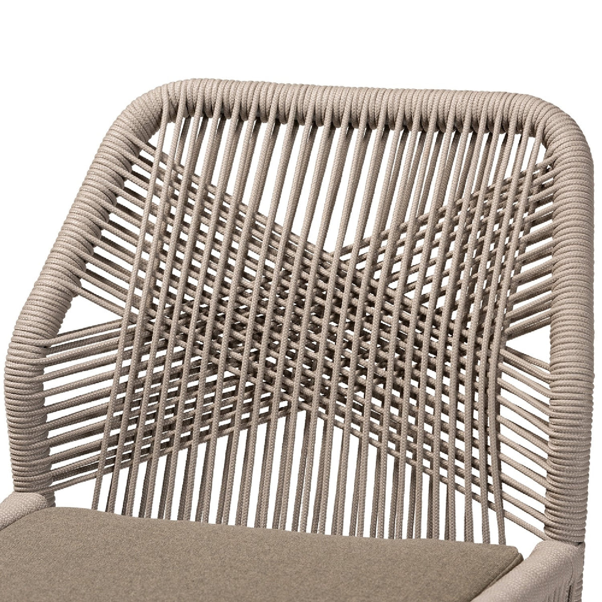 Modern European furniture - Gray Woven Rope Dining Chair - www.oroa.com