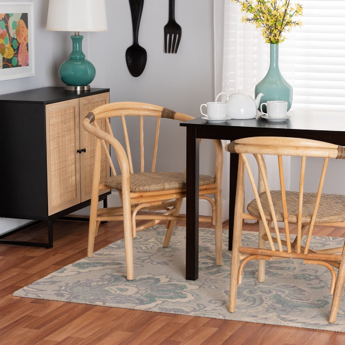 Contract furniture - Rattan Spindle Back Dining Chair - www.oroatrade.com