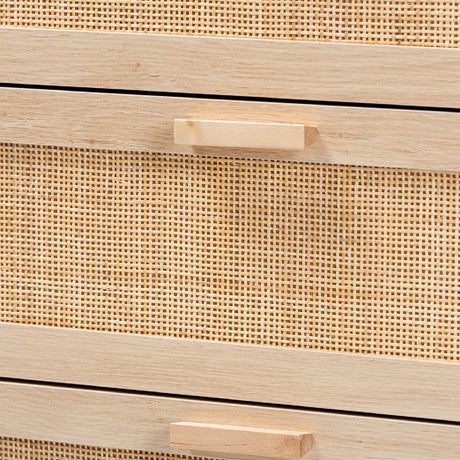 Modern European furniture - 3 Drawer Rattan Storage Cabinet - www.oroa.com