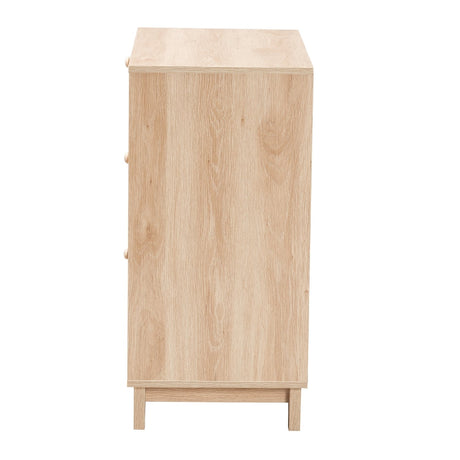 Modern European furniture - Oak Japandi 3 Drawer Cabinet - www.oroa.com