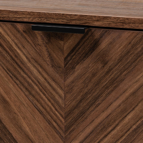 Modern European furniture - Brown Wooden 2 Door Cabinet - www.oroa.com