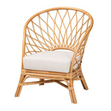 Modern European furniture - Rattan Sloped Accent Chair - www.oroa.com