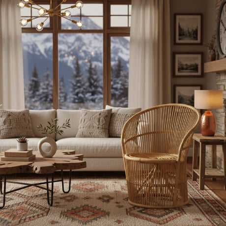 Modern European furniture - Rattan Round Base Accent Chair - www.oroa.com