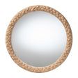 Modern European furniture - Braided Rope Round Accent Mirror - www.oroa.com