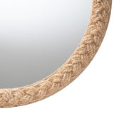 Modern European furniture - Braided Rope Round Accent Mirror - www.oroa.com