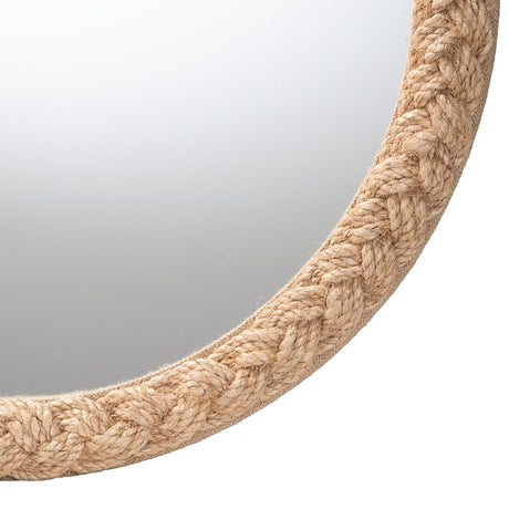 Modern European furniture - Braided Rope Round Accent Mirror - www.oroa.com