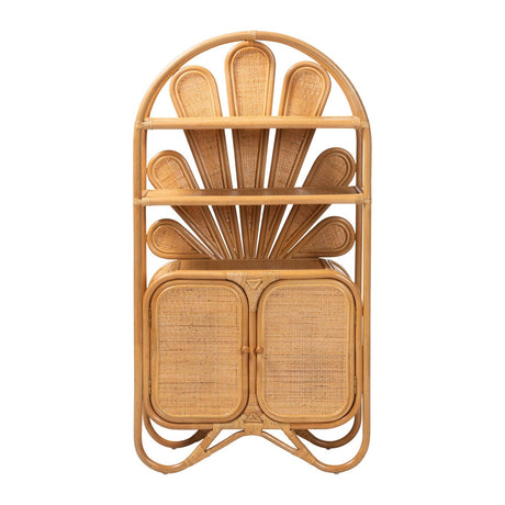 Modern European furniture - Rattan Peacock Fan Cabinet - www.oroa.com