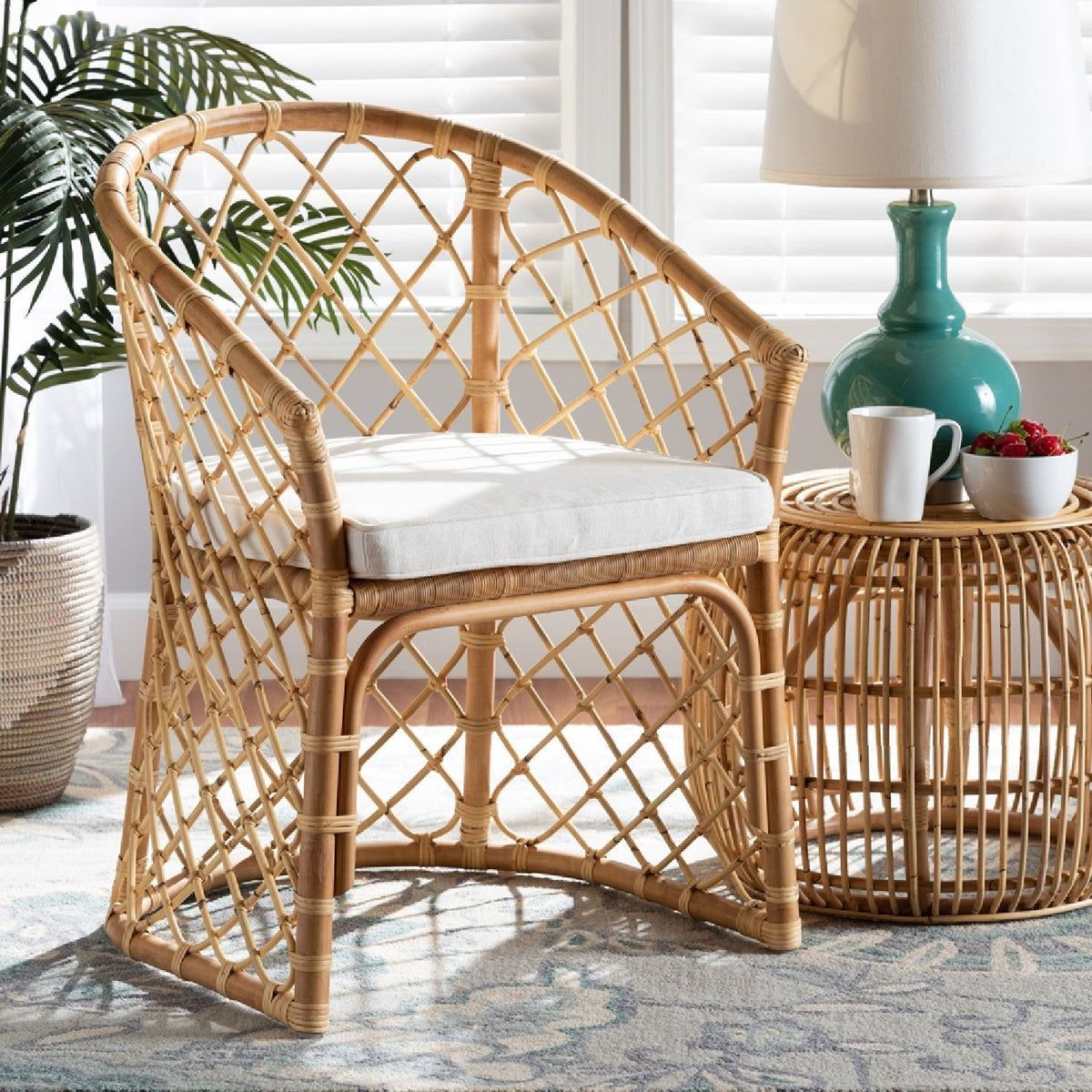 Contract furniture -Bohemian Rattan Dining Chair - www.oroatrade.com
