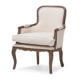 Modern European furniture - Beige Cotton Classic Accent Chair - www.oroa.com