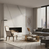 Modern European furniture - Beige Cotton Classic Accent Chair - www.oroa.com