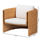 Modern European furniture - U Shaped Rattan Lounge Armchair - www.oroa.com