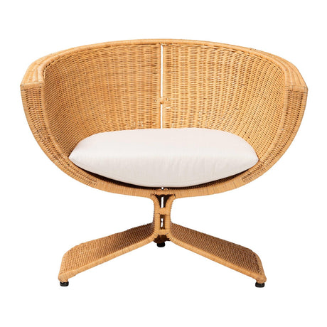 Modern European furniture - Woven Rattan Bohemian Lounge Chair - www.oroa.com
