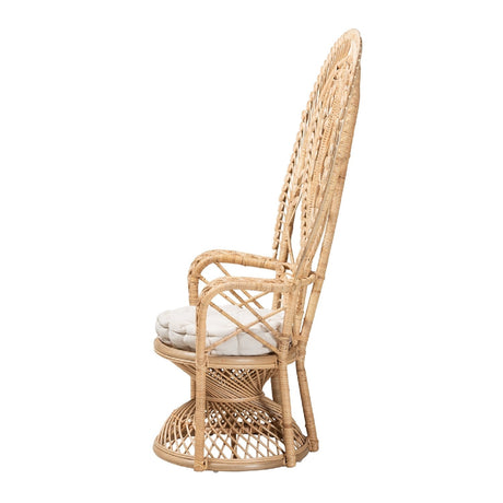 Modern European furniture - Rattan Indoor Semi Outdoor Peacock Accent Chair - www.oroa.com
