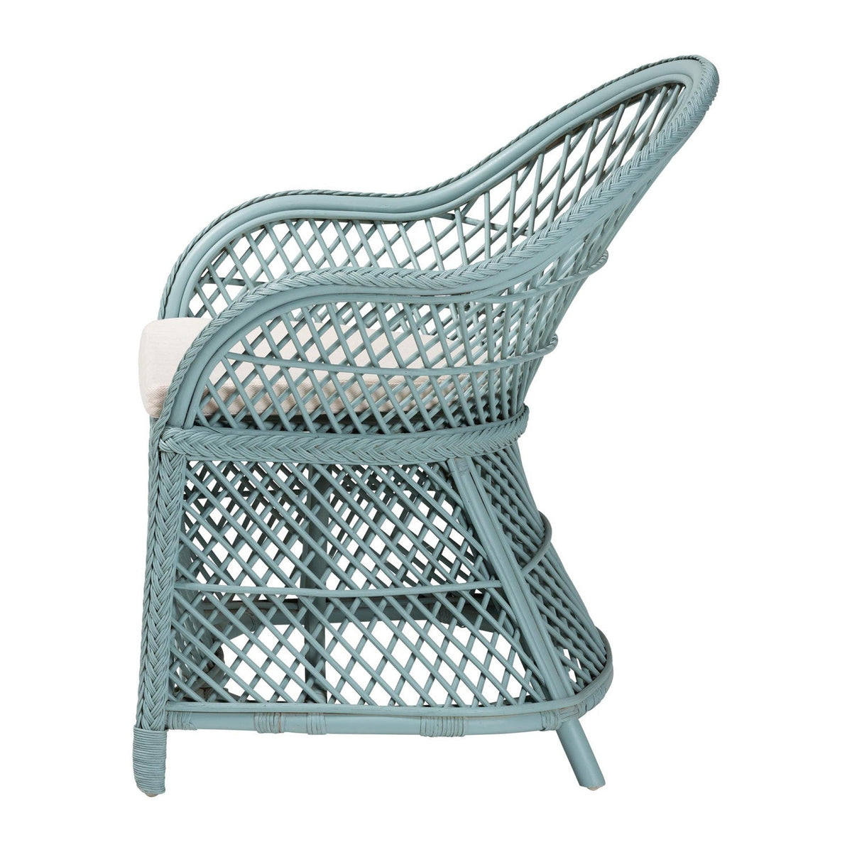 Modern European furniture - Braided Rattan Bohemian Accent Armchair - www.oroa.com