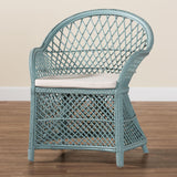 Modern European furniture - Braided Rattan Bohemian Accent Armchair - www.oroa.com