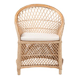 Modern European furniture - Braided Rattan Bohemian Accent Armchair - www.oroa.com