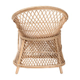 Modern European furniture - Braided Rattan Bohemian Accent Armchair - www.oroa.com