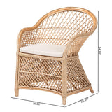 Modern European furniture - Braided Rattan Bohemian Accent Armchair - www.oroa.com