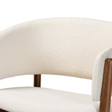 Modern European furniture - Walnut Framed Curve Accent Chairs 2 - www.oroa.com