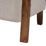 Modern European furniture - Gray Padded Japandi Lounge Chair - www.oroa.com