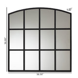 Contract furniture - Black Metal Accent Wall Mirror -  www.oroatrade.com