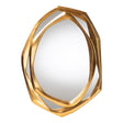 Hospitality furniture - Gold Geometric Abstract Accent Mirror - www.oroatrade.com
