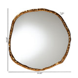 Modern European furniture - Antique Gold Freeform Accent Mirror - www.oroa.com