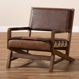 Modern European furniture - Brown Leather Inspired Lounge Chair - www.oroa.com