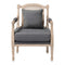 Modern European furniture - Carved Wood Framed Accent Chair - www.oroa.com